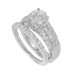 3.03 ct Ladies Round Cut Diamond Engagement Ring With Wedding Band Set